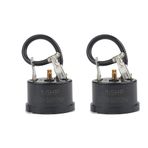 Duendhd 2 Parça Soğutucu Soğutucu Termal Aşırı Yük Koruyucu Kompresör Yedek Parça 1/5HP-150W Mini Buzdolabı, Şarap Merkezi için