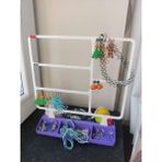 DU&ER 💍 Küpe Organizer Standı – Çok Katlı Küpe Askılığı ve Takı Düzenleyici Dekoratif Stand - Ekru