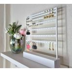 DU&ER 💍 Küpe Organizer Standı – Modern Tasarım Küpe Askılığı ve Takı Düzenleyici - Beyaz