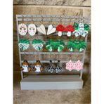 DU&ER 💍 Küpe Organizer Standı – Modern Tasarım Küpe Askılığı ve Takı Düzenleyici - Gri