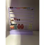 DU&ER 💍 Küpe Organizer Standı – Modern Tasarım Küpe Askılığı ve Takı Düzenleyici - Mor