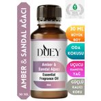 DUEY Amber&Sandal Ağacı Uçucu Yağ 30ML Buhurdanlık Yağı Difüzör Esansı Oda Kokusu Esansı Hava
