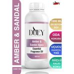 DUEY Amber&Sandal Uçucu Yağ 1000 Ml Mum Esansı, Oda Kokusu, Hava Nemlendiricisi, Çamaşır Kurutma Topu