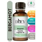 DUEY Bergamot Uçucu Yağ 30ML Buhurdanlık Yağı Difüzör Esansı Oda Kokusu Esansı Hava Nemlendirici Esans
