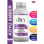 DUEY Koyu Amber Uçucu Yağ 250 Ml Mum Esansı, Oda Kokusu, Hava Nemlendiricisi, Çamaşır Kurutma Topu