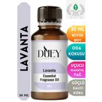 DUEY Lavanta Uçucu Yağ 30ML Buhurdanlık Yağı Difüzör Esansı Oda Kokusu Esansı Hava Nemlendirici Esans