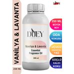DUEY Vanilya&Lavanta Uçucu Yağ 250 Ml Mum Esansı, Oda Kokusu, Hava Nemlendiricisi, Çamaşır Kurutma Topu