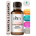 DUEY Vanilya&Lavanta Uçucu Yağ 30ML Buhurdanlık Yağı Difüzör Esansı Oda Kokusu Esansı