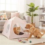 Duffa Evcil Hayvan Oyun Çadırı Dinlenme Çadırı Eğlenceli Oyun Saklambaç Çadırı Kedi Çadır Köpek Çadır - Pembe