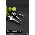 Duffa Paslanmaz Çelik Limon Ve Lime Sıkacağı 304 Ağır Çelik Limon Sıkacağı Bar Lime Sıkacağı Avuç İçi Raha