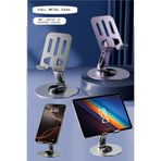 Duffa Yüksek Kalite Metal Telefon Tutucu 360° Dönebilen Telefon Ve Tablet Tutucu Masa Üstü Tablet Standı