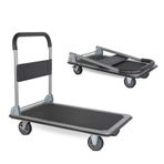 Duffmart PR2330 300 kg Pro Katlanır Platform 4 Tekerlekli Paket Taşıma Arabası