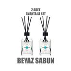 duftshaus Beyaz Sabun Bambu Çubuklu Oda Kokusu Ortam Banyo Tuvalet Yatak Odası Mutfak 2x50 ml