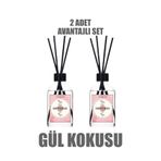 duftshaus Gül Bambu Çubuklu Oda Kokusu Ortam Kokusu Banyo Tuvalet Yatak Odası Mutfak 2x50 ml