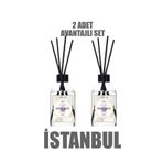 duftshaus İstanbul Bambu Çubuklu Oda Kokusu Ortam Kokusu Banyo Tuvalet Yatak Odası Mutfak Ferah Koku 2x50 ml