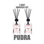 duftshaus Pudra Bambu Çubuklu Oda Ortam Kokusu Salon Banyo Yatak Odası Ferah Koku Seti 2x50 ml