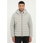 Dufy Açık Gri Kapitone Slim Fit Erkek Mont - 58