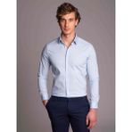 Dufy Açık Mavi Erkek Ekstra Slim Fit Düz Klasik Yaka Uzun Kol Gömlek - 36