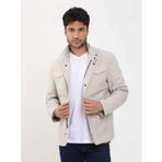 Dufy Bej Erkek Regular Fit Düz Hakim Yaka Safari Mont - 104379