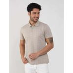 Dufy Bej Erkek Slim Fit Jakarlı Polo Yaka T-shirt