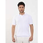 Dufy Beyaz Erkek Slim Fit Balıksırtı Desenli Polo Yaka Kazak - 104551