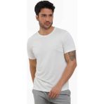 Dufy Beyaz Erkek Slim Fit Düz O Yaka T-shirt - XL