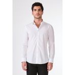 Dufy Beyaz Erkek Slim Fit Klasik Yaka Uzun Kol Gömlek - 46
