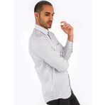 Dufy DU2184011505 Lacivert Çizgili Erkek Gömlek