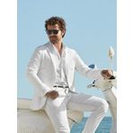 Dufy Ekru Erkek Slim Fit Düz Mono Yaka Casual Ceket - 104444
