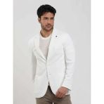 Dufy Ekru Erkek Slim Fit Düz Mono Yaka Casual Ceket - 46
