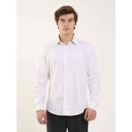 Dufy Gri Erkek Slim Fit Çizgili Klasik Yaka Uzun Kol Gömlek - 38