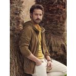 Dufy Haki Erkek Regular Fit Düz Kapüşonlu Mont - 96314