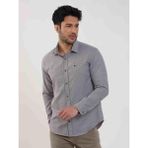 Dufy Kahverengi Erkek Slim Fit Kareli Brent Yaka Uzun Kol Gömlek - 44