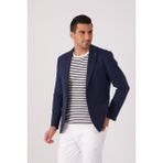 Dufy Lacivert Erkek Slim Fit Mono Yaka Ceket - 54