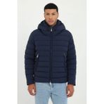 Dufy Lacivert Kapitone Slim Fit Erkek Mont - 46