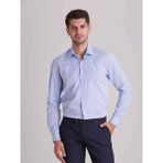 Dufy Mavi Erkek Slim Fit Düz Klasik Yaka Uzun Kol Gömlek - 40391 - 36