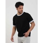 Dufy Siyah Erkek Slim Fit Düz O Yaka Kazak - 104656