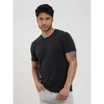 Dufy Siyah Erkek Slim Fit Düz O Yaka T-shirt