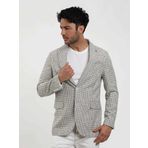 Dufy Yeşil Erkek Slim Fit Pitikare Desenli Sivri Yaka Casual Ceket - 104436