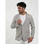Dufy Yeşil Erkek Slim Fit Pitikare Desenli Sivri Yaka Casual Ceket - 60