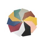 Düğün Davetiyeleri, 20'li Paket Çok Renkli V Kapaklı Zarflar 7x5 inç İnci Kaplamalı Kağıt Altın Kenar Davetiye(Multicolor)