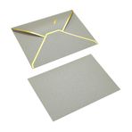 Düğün Davetiyeleri, 20'li Paket Çok Renkli V Kapaklı Zarflar 7x5 inç İnci Kaplamalı Kağıt Altın Kenar Davetiye(Silver)