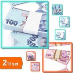Düğün Parası 100 Adet 100 TL + 100 Adet 200 TL Paketi – 2li Set Q7R4K2