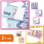 Düğün Parası - Şaka Parası Seti - 100 Adet 100 TL + 100 Adet 200 TL | Eğlenceli Parti Parası KV7F3D