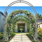 Düğünler için bu zarif metal bahçe kemeri, balon süslemeleri, tırmanma tesisi desteği, dış mekan kafesi, tabanlı, 120 x 220 x 25 cm, etkinlikler için mükemmel bahçe dekoru