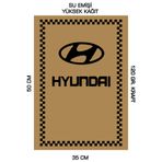 duha trend 35x50 120 Gr. Kraft Kağıt Oto Paspası Hyundai 50Adet Yatay 50 Adet Dikey