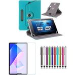 Duhalıne HUAWEI MatePad 11.5" Uyumlu Standlı Tablet Kılıfı + Kırılmaz Ekran Koruyucu+ Dokunmatik Kalem - Turkuaz