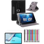 Duhalıne Huawei MatePad 11 Uyumlu Standlı Tablet Kılıfı + Kırılmaz Ekran Koruyucu+ Dokunmatik Kalem - Huawei MatePad 11 (2023) - Siyah