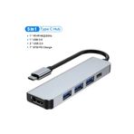 DUHALINE Huawei Tablet Telefon Notebook için Type-C to USB 3.0 Hub Çevirici Çoklayıcı Hdmı PD Şarj+Data Giriş