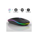 DUHALINE iPad Mini 7 ve 6 Nesil 8.3" Tablet İçin Uyumlu RGB LED Işıklı Bluetooth+2.4Ghz Kablosuz Şarjlı Mouse
